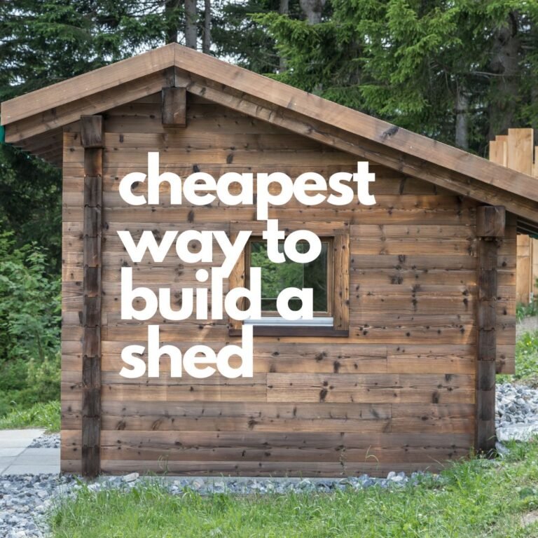 cheapest way to build a shed