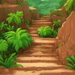 Landscape Steps on a Slope