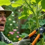 accidentally cut pumpkin vine