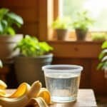 banana peel in water for plants