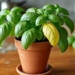 basil turning yellow