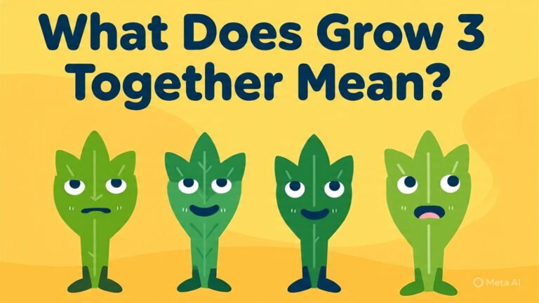 what does grow 3 together mean an