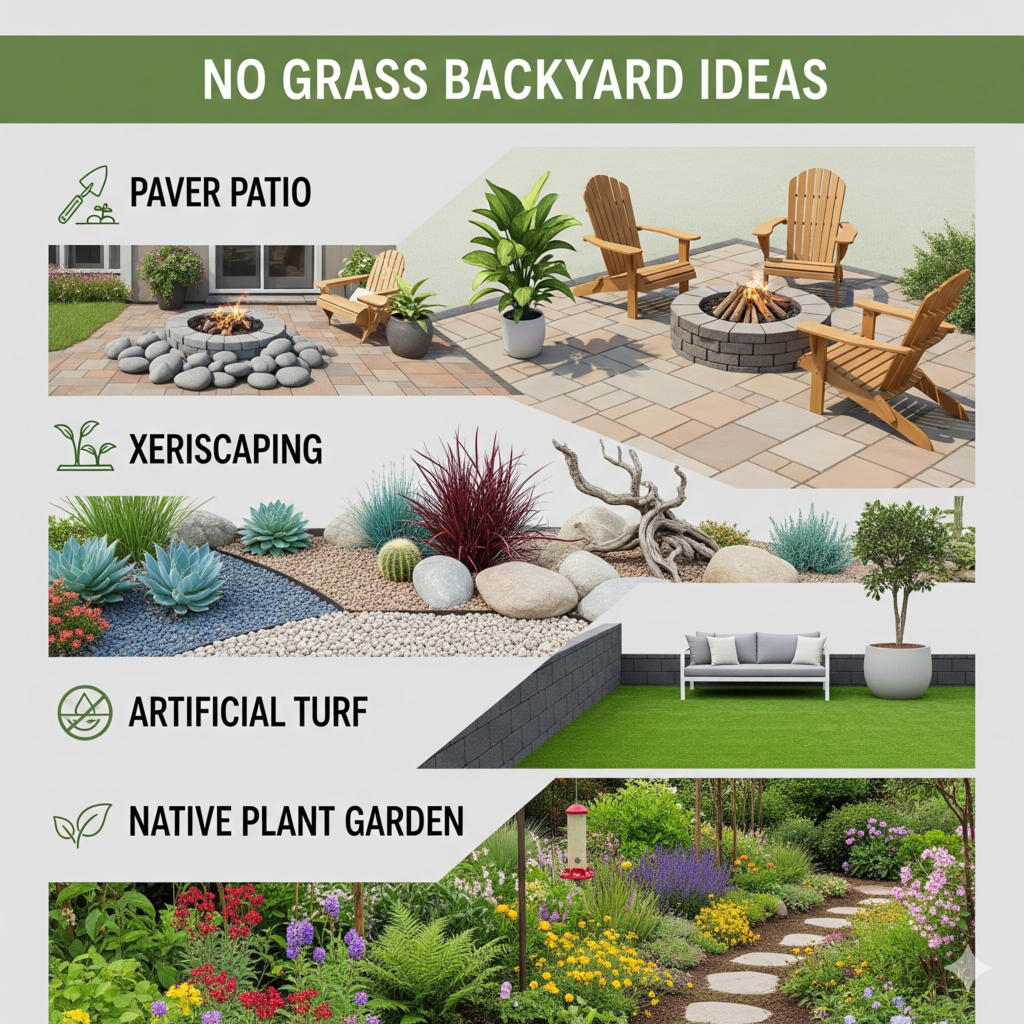 Bees and butterflies on garden flowers